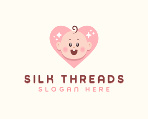 Cute Baby Heart logo design