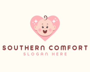 Cute Baby Heart logo design