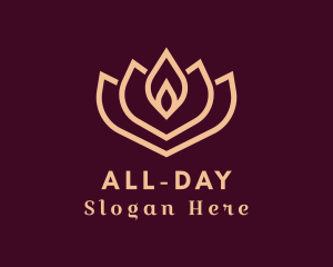 Skincare - Lotus Flower Yoga logo design