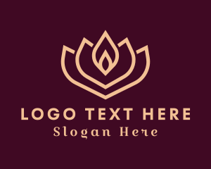 Zen - Lotus Flower Yoga logo design