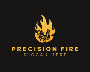 Fire Chicken Grilling Restaurant logo design