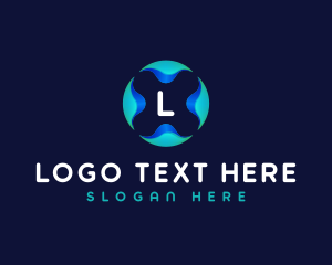 Artificial Intelligence Tech App logo design