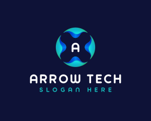 Artificial Intelligence Tech App logo design