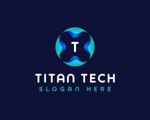 Artificial Intelligence Tech App logo design