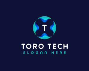 Artificial Intelligence Tech App logo design