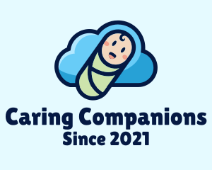 Nanny - Cloud Baby Swaddle logo design