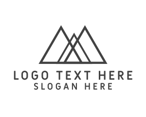 Abstract - Modern Abstract Mountain Camp logo design