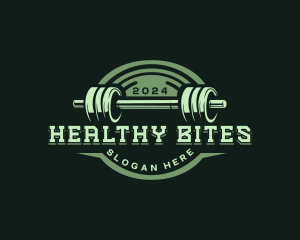 Barbell Gym Exercise  logo design