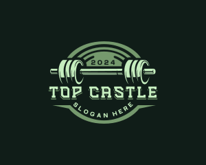 Preparation - Barbell Gym Exercise logo design