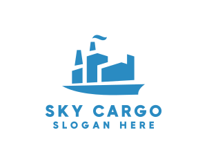 Cargo Ship Imports logo design