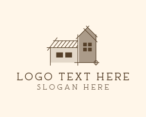 Floor Plan - House Construction Contractor logo design