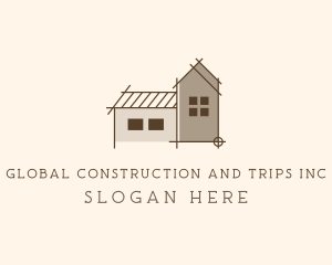 House Construction Contractor logo design