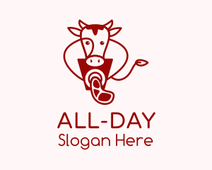 Cow Meat Grinder  Logo