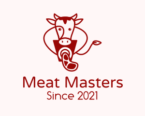 Cow Meat Grinder  logo design