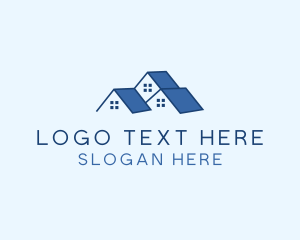 House - Residential Housing Roof logo design