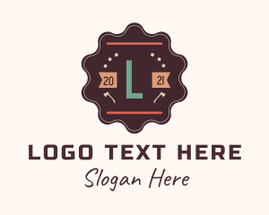 Distressed - Lumberjack Badge Letter logo design