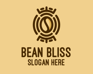 Bean - Tribal Coffee Bean logo design