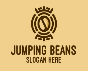 Tribal Coffee Bean  logo design