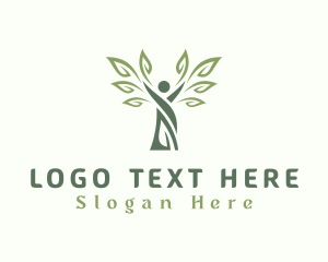Natural - Human Tree Environment logo design