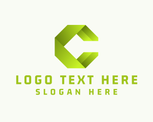 Letter C - Cyber Tech Software Programming logo design