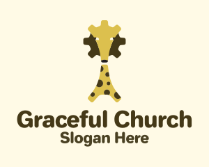 Toy Store - Cog Giraffe Toy logo design