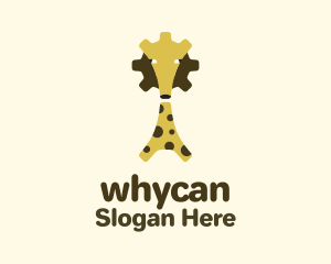 Daycare Center - Cog Giraffe Toy logo design
