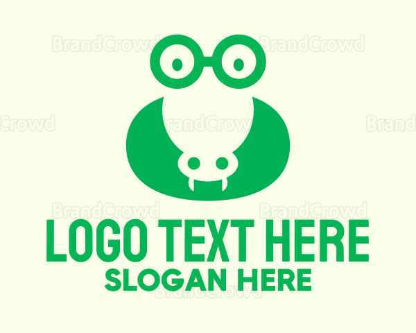 Green Nerd Aligator Logo