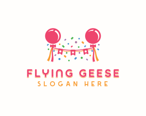 Party Store - Balloon Party Event logo design