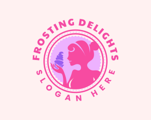 Frosting - Lady Cupcake Bakery logo design