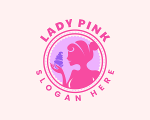 Lady Cupcake Bakery logo design