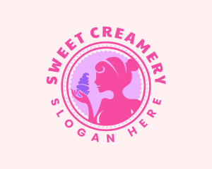 Lady Cupcake Bakery logo design