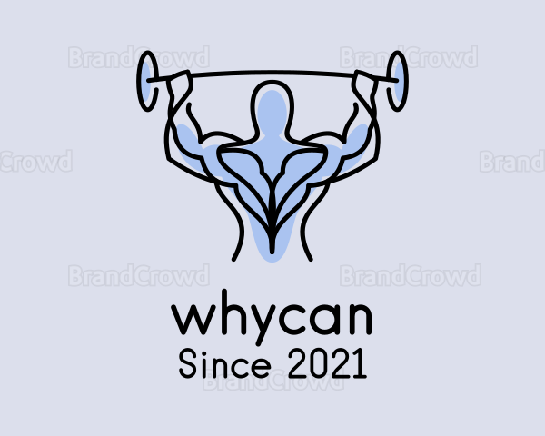 Muscle Gym Fitness Man Logo