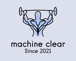 Muscle Gym Fitness Man  logo design
