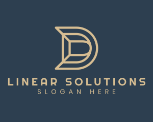 Linear - Generic Linear Letter D logo design