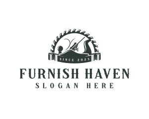 Furnishing Hand Planer Carpentry logo design