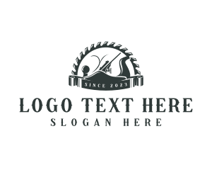 Woodwork - Furnishing Hand Planer Carpentry logo design