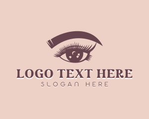 Threading - Makeup Artist Eyelash logo design