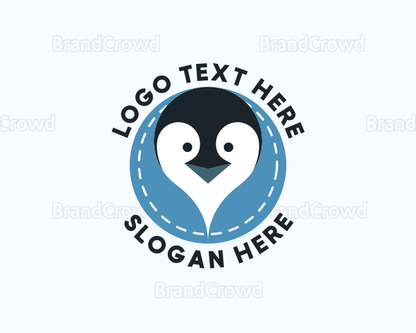 Penguin Neck Pillow Logo