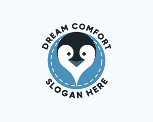 Penguin Neck Pillow logo design