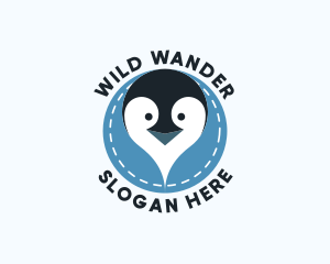 Penguin Neck Pillow logo design