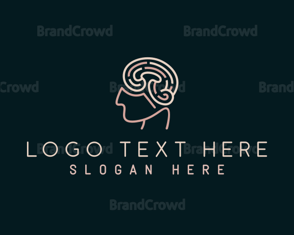 Human Brain Mind Psychology Logo