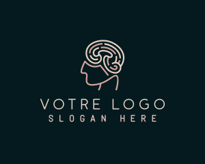 Human Brain Mind Psychology Logo