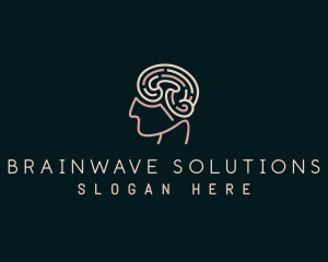 Neuroscience - Human Brain Mind Psychology logo design