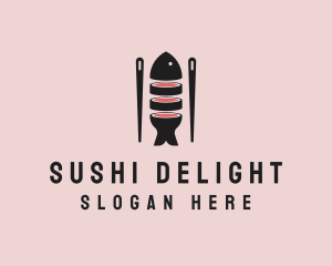 Fish Maki Bar  logo design