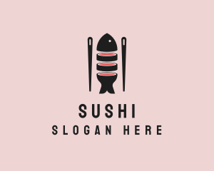 Fish Maki Bar  logo design