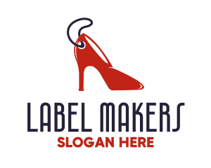 Label - High Heels Stiletto logo design