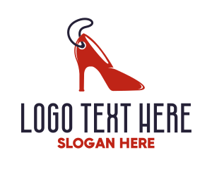 Label - High Heels Stiletto logo design