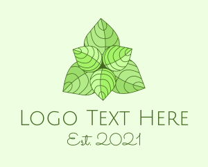 Organic Products - Mint Green Herbal Plant logo design