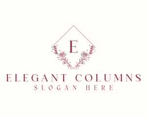 Elegant Flower Boutique logo design