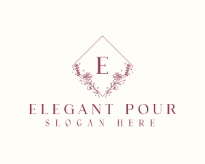 Elegant Flower Boutique logo design